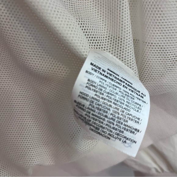 Nike Windrunner White Black Full Zip Up Lightweight Hooded Jacket Small - Picture 13 of 13